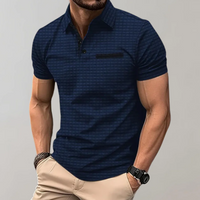 Herren edles Poloshirt | Kurzarm – Marine