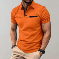Herren edles Poloshirt | Kurzarm – Orange