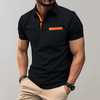 Herren edles Poloshirt | Kurzarm – Schwarz