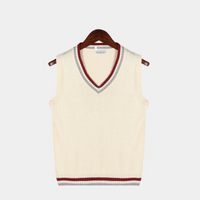 Herren elegante ärmellose Weste | Pullover – Beige