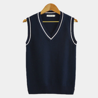 Herren elegante ärmellose Weste | Pullover – Blau