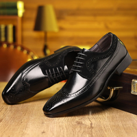 Herren elegante Oxford-Anzugschuhe | Anzug – Schwarz