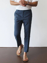 Herren elegante Sommerhosen | Leichte – Marine