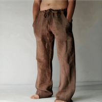 Herren elegante Strandhosen | Lang – Braun