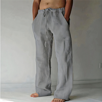 Herren elegante Strandhosen | Lang – Grau