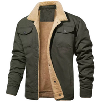 Herren eleganter Bomberjacke | Bomber – Oliv