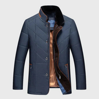 Herren eleganter Premium-Mantel | Warme – Königsblau