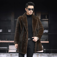 Herren eleganter weicher Mantel | Winter – Koffee