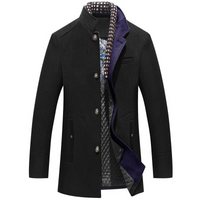 Herren eleganter Wintermantel | Warme – Schwarz