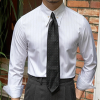 Herren elegantes Businesshemd | Weiß – Weiß