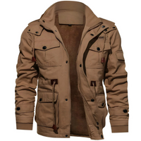 Herren funktionale Militärjacke | Wasserdicht – Khaki