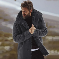 Herren gemütliche warme Vintage-Jacke | Winter – Grau