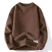 Herren gemütlicher Pullover | Strick – Braun