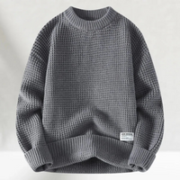 Herren gemütlicher Pullover | Strick – Grau