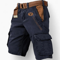 Herren klassische strapazierfähige Cargo-Shorts | Kurze – Blau
