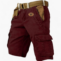 Herren klassische strapazierfähige Cargo-Shorts | Kurze – Rot