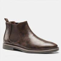 Herren klassische Chelsea-Stiefel | Bequem – Kaffee