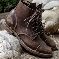 Herren klassische elegante Schnürstiefel | Bequeme – Dunkelbraun
