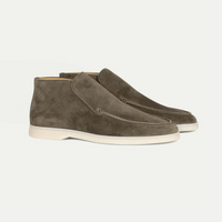 Herren klassische Loafer-Stiefeletten | Bequeme – Grün