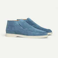 Herren klassische Loafer-Stiefeletten | Bequeme – Hellblau