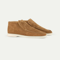 Herren klassische Loafer-Stiefeletten | Bequeme – Karamell