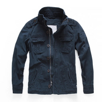 Herren klassische Militärjacke | Übergang – Marine