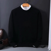 Herren klassischer eleganter Pullover | Warmer – Schwarz