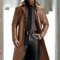 Herren klassischer langer Mantel | Lang – Braun