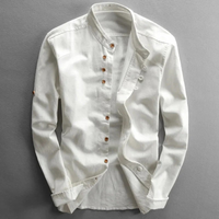 Herren klassisches elegantes Hemd | Langarm – Weiß
