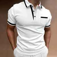 Herren klassisches elegantes Poloshirt | Kurzarm – Weiß