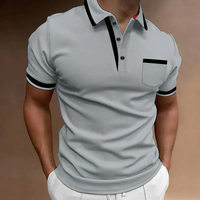 Herren klassisches elegantes Poloshirt | Kurzarm – Grau