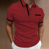 Herren klassisches elegantes Poloshirt | Kurzarm – Rot