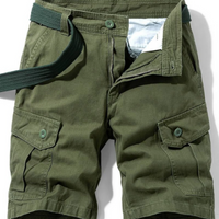 Herren kurze Hosen mit mehreren Taschen | Cargo – Armee grün