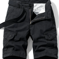 Herren kurze Hosen mit mehreren Taschen | Cargo – Schwarz