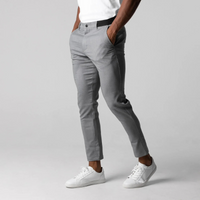 Herren lässige Chinohosen | Arbeits – Grau