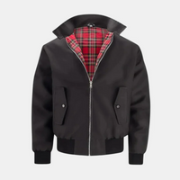 Herren lässige Harrington-Jacke | Warme – Schwarz