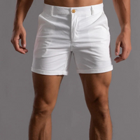 Herren lässige Shorts mit schmaler Passform | Kurze – Weiß