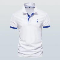 Herren lässiges Polo | Kurzarm – Weiß