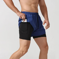 Herren-Laufshorts mit Handytasche | Sportlich – Blau