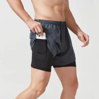 Herren-Laufshorts mit Handytasche | Sportlich – Grau