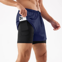 Herren-Laufshorts mit Handytasche | Sportlich – Marine