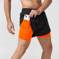 Herren-Laufshorts mit Handytasche | Sportlich – Orange