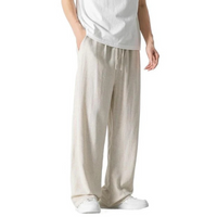 Herren leichte bequeme Hose | Sommer – Beige