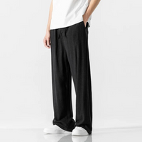 Herren leichte bequeme Hose | Sommer – Schwarz