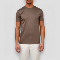 Herren leichtes lässiges T-Shirt | Kurzarm – Braun
