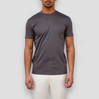 Herren leichtes lässiges T-Shirt | Kurzarm – Dunkelgrau