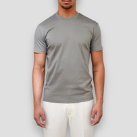 Herren leichtes lässiges T-Shirt | Kurzarm – Grau