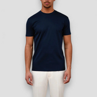Herren leichtes lässiges T-Shirt | Kurzarm – Marine