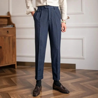Herren moderne gerade Hose | Anzug – Dunkelblau