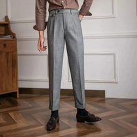 Herren moderne gerade Hose | Anzug – Grau